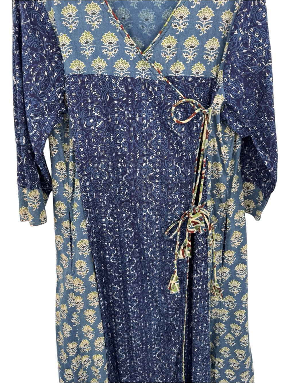 April Cornell Wrap Jacket Duster Lagenlook Boho Dress L - Picture 2 of 6